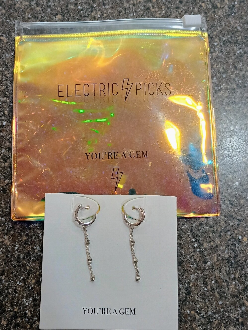 Electric Picks Fallon Earrings - Silver